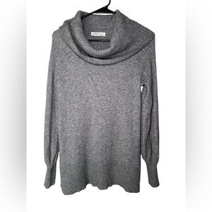 Anthropologie Heather Gray Cowl Neck Sweater